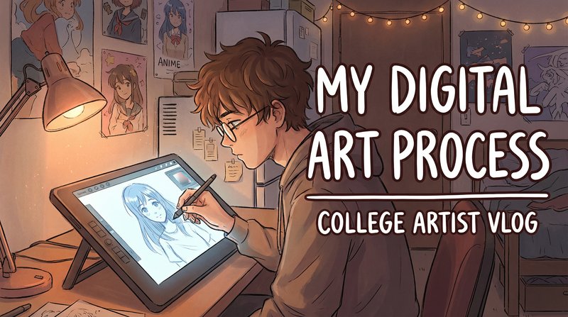 捷克街头-数字绘画